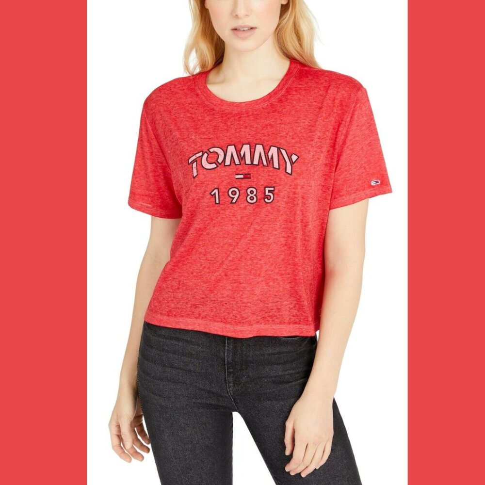 Tommy Jeans (Hilfiger) Cropped & Wide-Fit 1985 T-Shirt